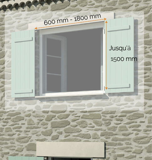 Dimensions moustiquaire moustiroll 3