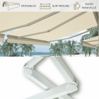 ART 350 - Store banne monobloc sur mesure à bras croisés