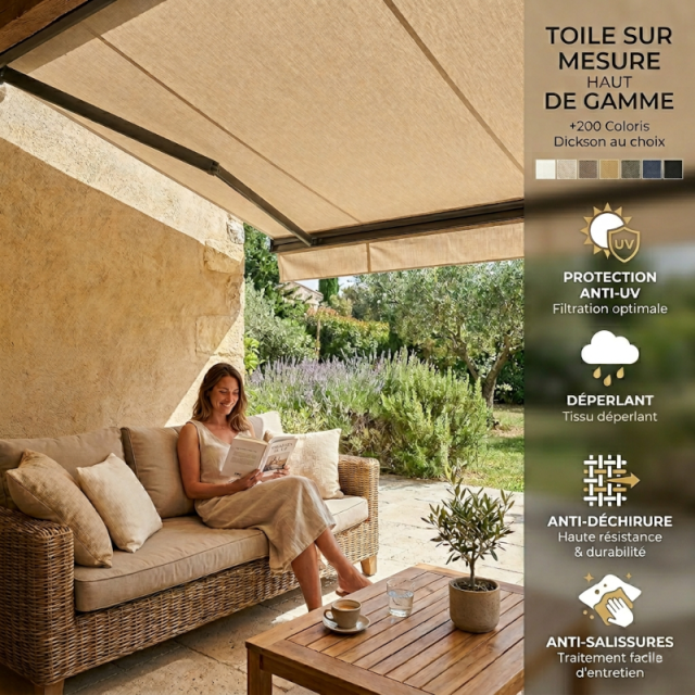 Rentoilage de store sur mesure