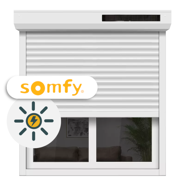 Volet roulant moteur solaire RS100 garantie 7 ans